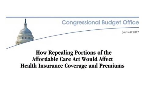 Cover of the Congressional Budget Office report