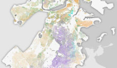 Map of Boston by race and ethnicity by Bostonography