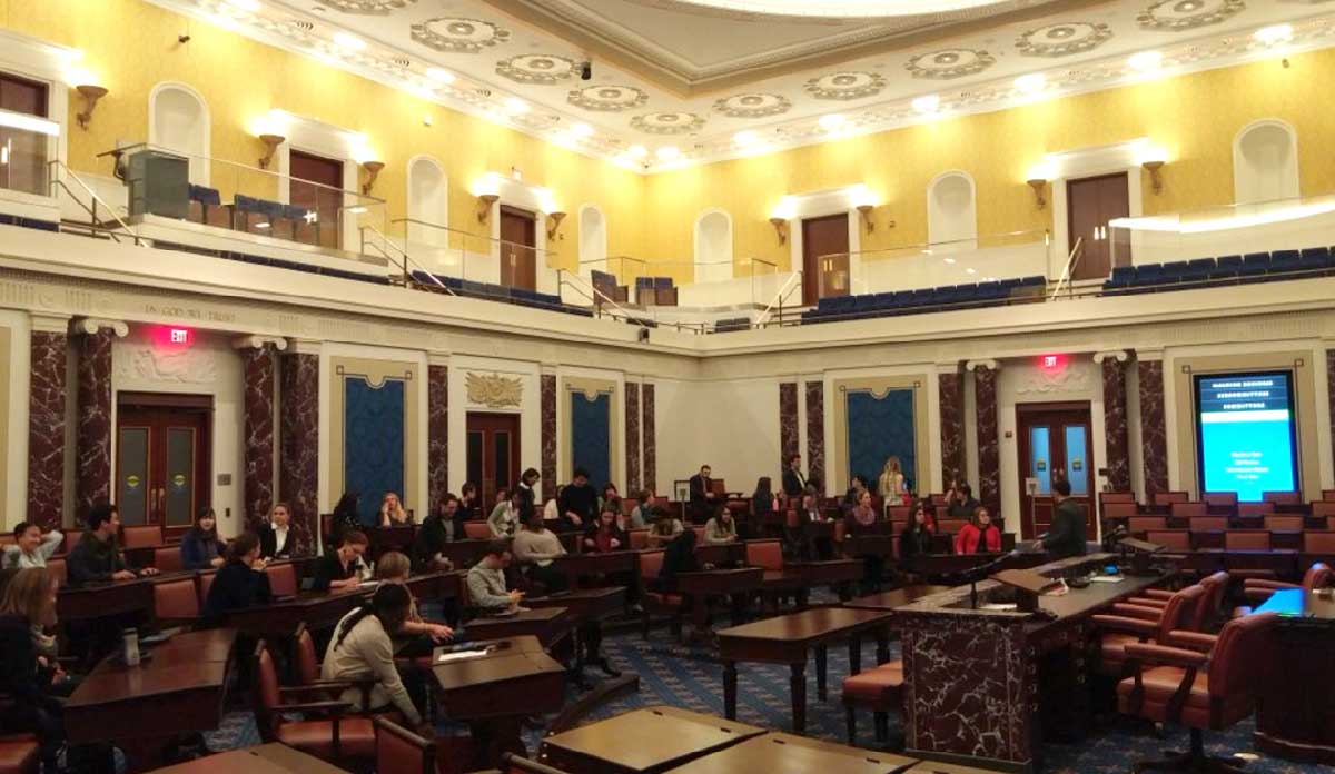 Inside the Edward M. Kennedy Institute for the U.S. Senate, taken by the author