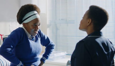 Video still from MTV Shuga Season Five, Episode 4, Segment 2 showing Bongi at the doctor's office