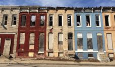 Abandoned rowhouses in Baltimore