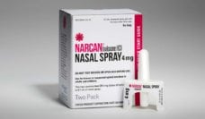 A box of Narcan (naloxone)