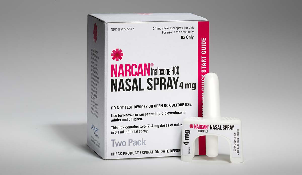 A box of Narcan (naloxone)