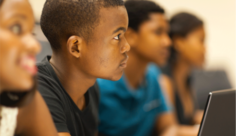 students attending a lecture