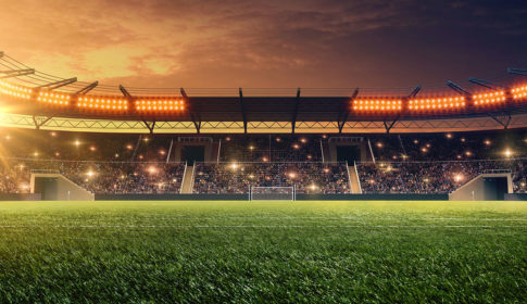 stadium under lights