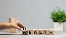 blocks with health and wealth