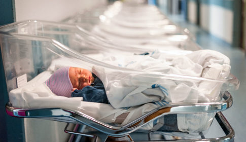 baby in hospital alone