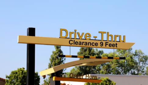 drive-thru sign