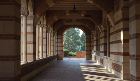 image of corridor on college campus